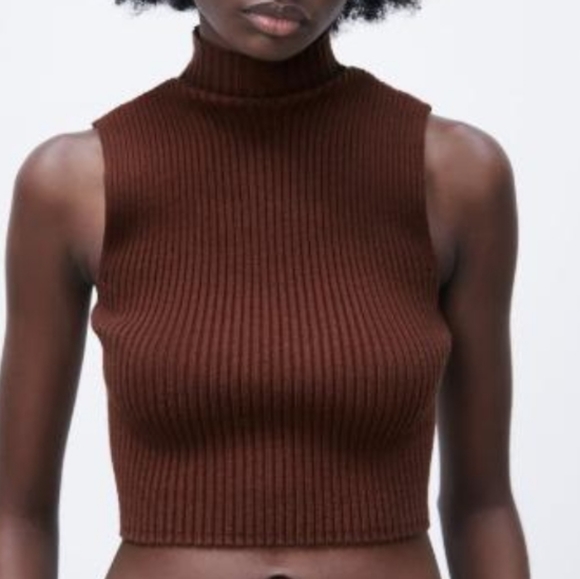 Zara Tops - ZARA Mock Neck Top NWT